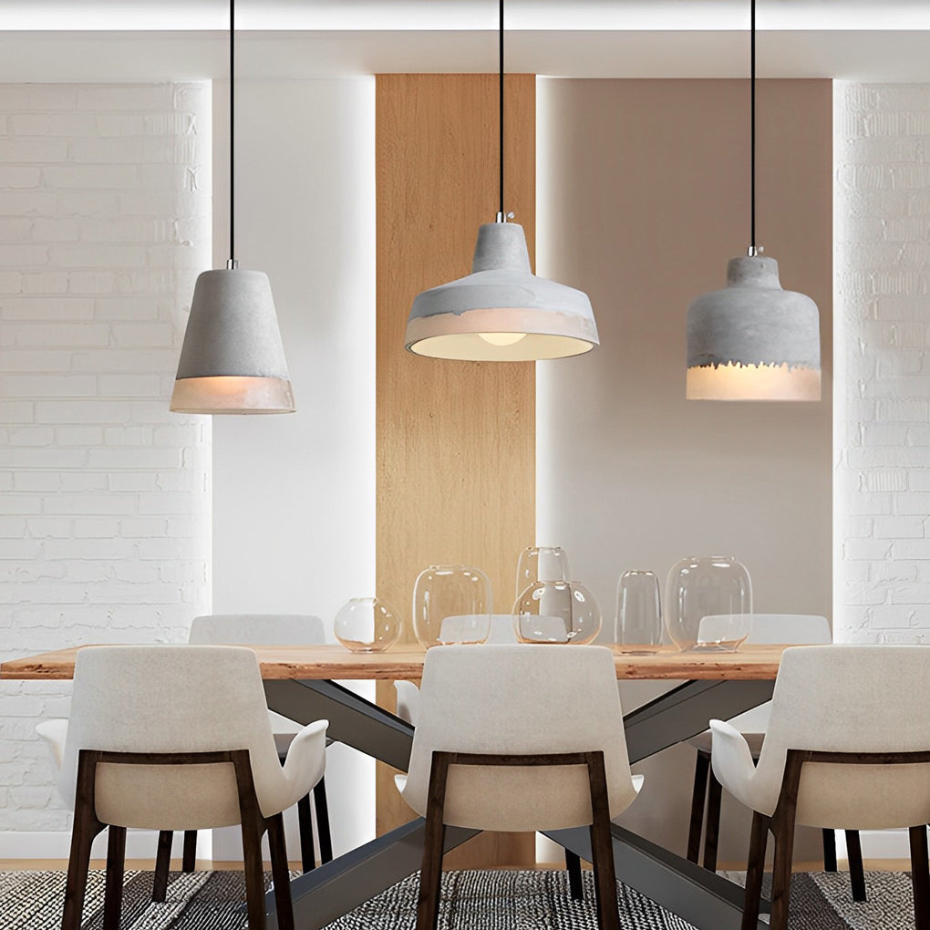 WINTHROP CIRCULAR RESIN CEMENT PENDANT LUMINAIRE