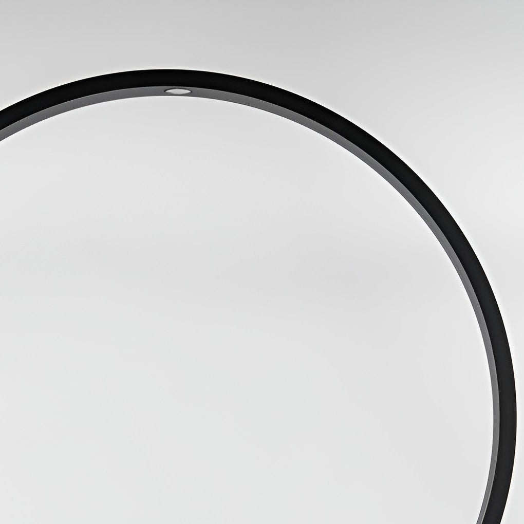 RAVENWOOD CIRCULAR COB PATHWAY LANTERN WITH MODERN BLACK RING ACCENT