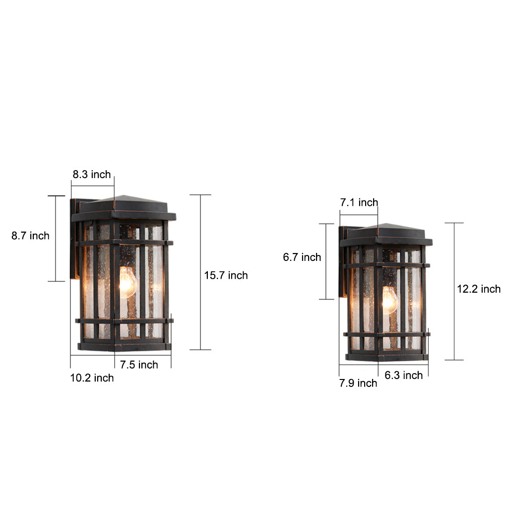 WINTERBOURNE AQUA BUBBLE WALL LANTERN