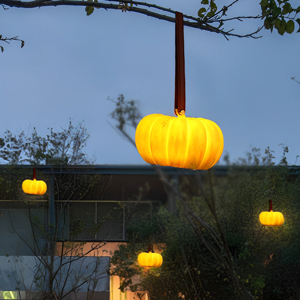 WHIMBLETON ILLUMINATED PUMPKIN GLOW ORB, USB RECHARGEABLE & WEATHERPROOF OUTDOOR LIGHT