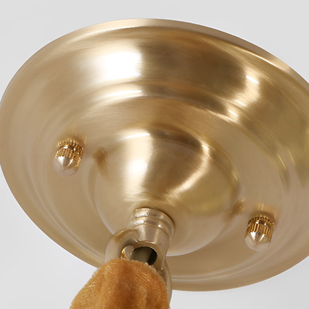 WINCHESTER COPPER GLASS MINI CHANDELIER