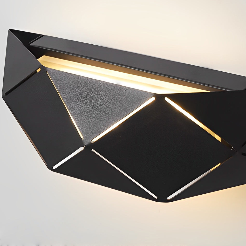 WINTHROP MODERN GEOMETRIC IRON AND ACRYLIC WALL SCONCE