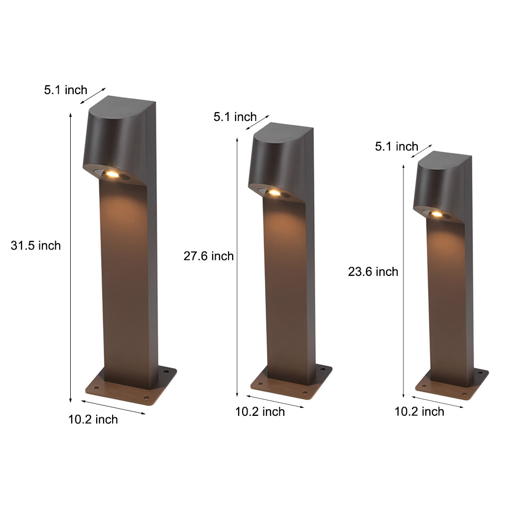 WINCHESTER ALUMINUM LED GARDEN PATH LIGHTS, WEATHER-RESISTANT DOWNWARD ILLUMINATION