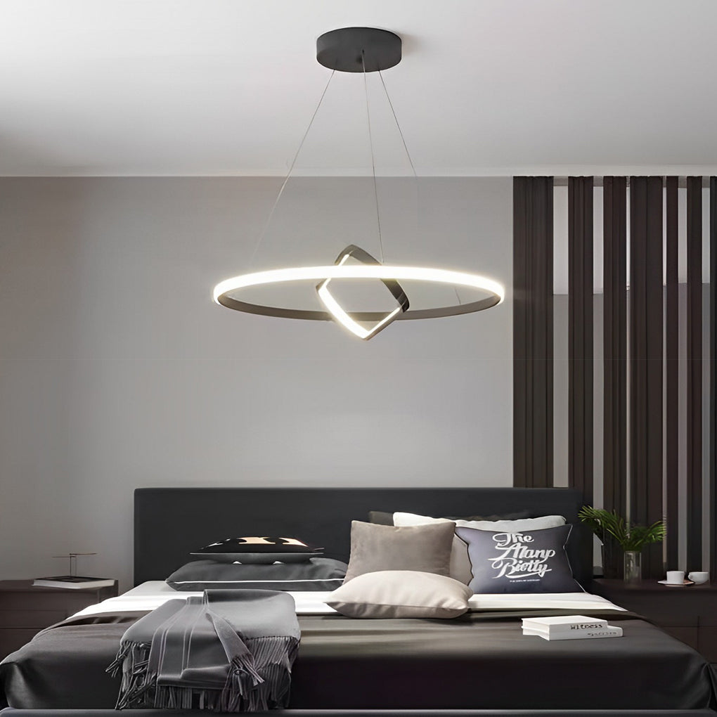 RAVENHURST ADJUSTABLE OVAL LED CHANDELIER WITH DIMMING FUNCTION