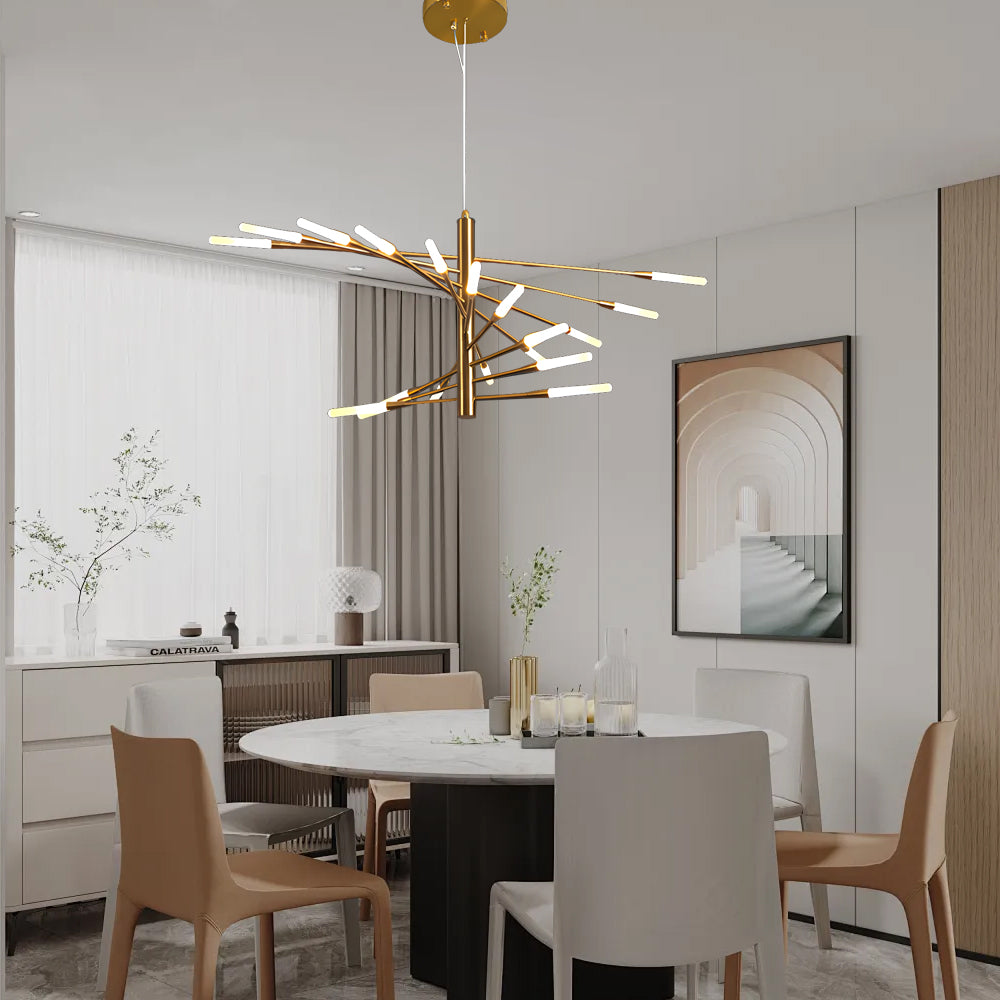 WINTHROP SPIRAL AURORA LED CHANDELIER