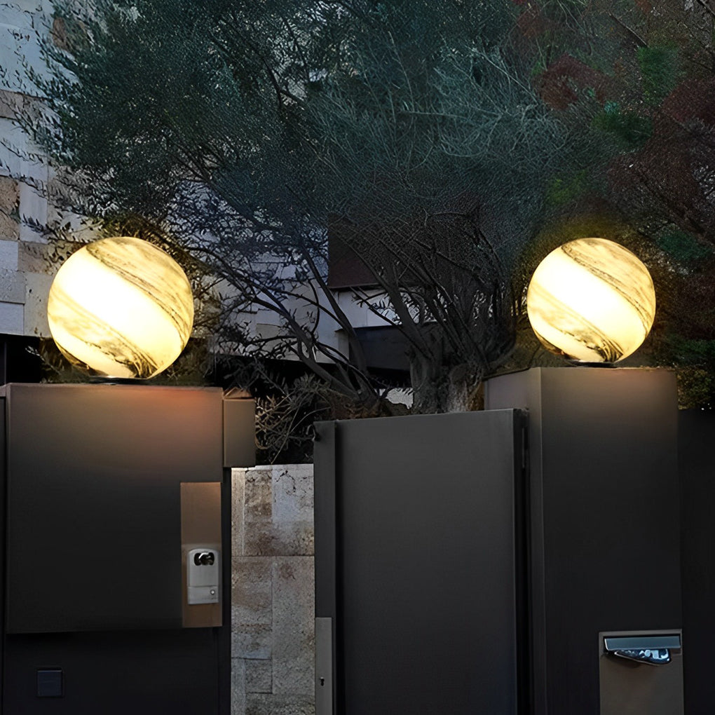 THORNBURY SPHERE GLOW OUTDOOR POST ILLUMINATORS