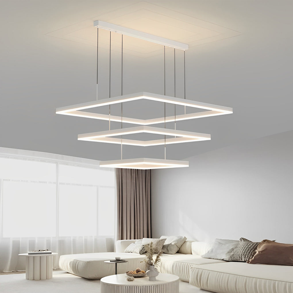 WINTHORPE QUADRA DIMMABLE LED CHANDELIER