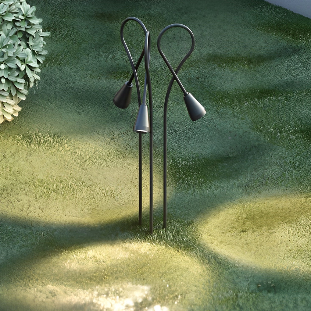 FENWICK ARCHING GARDEN LANTERN, WEATHERPROOF LED COB OUTDOOR ILLUMINATION