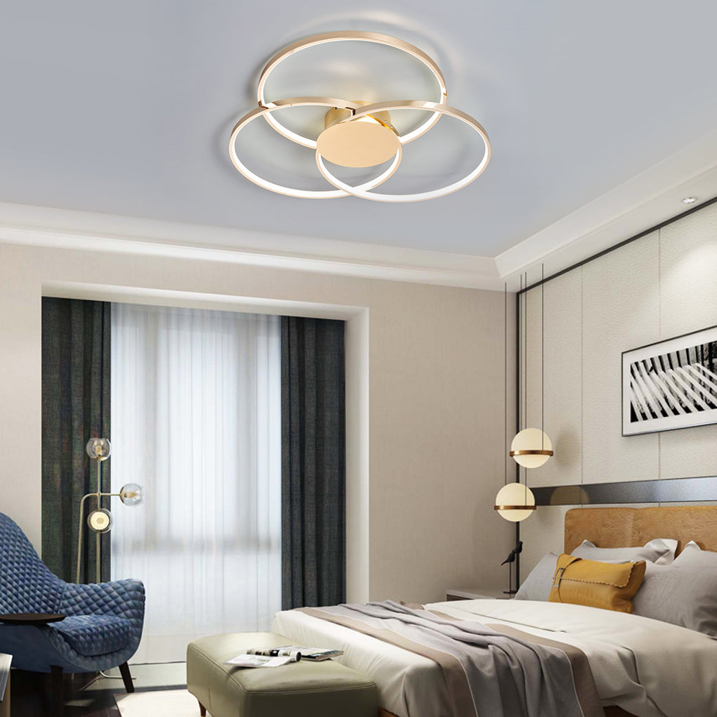 WINTHROP TRIO RING DIMMABLE METAL CEILING LANTERN