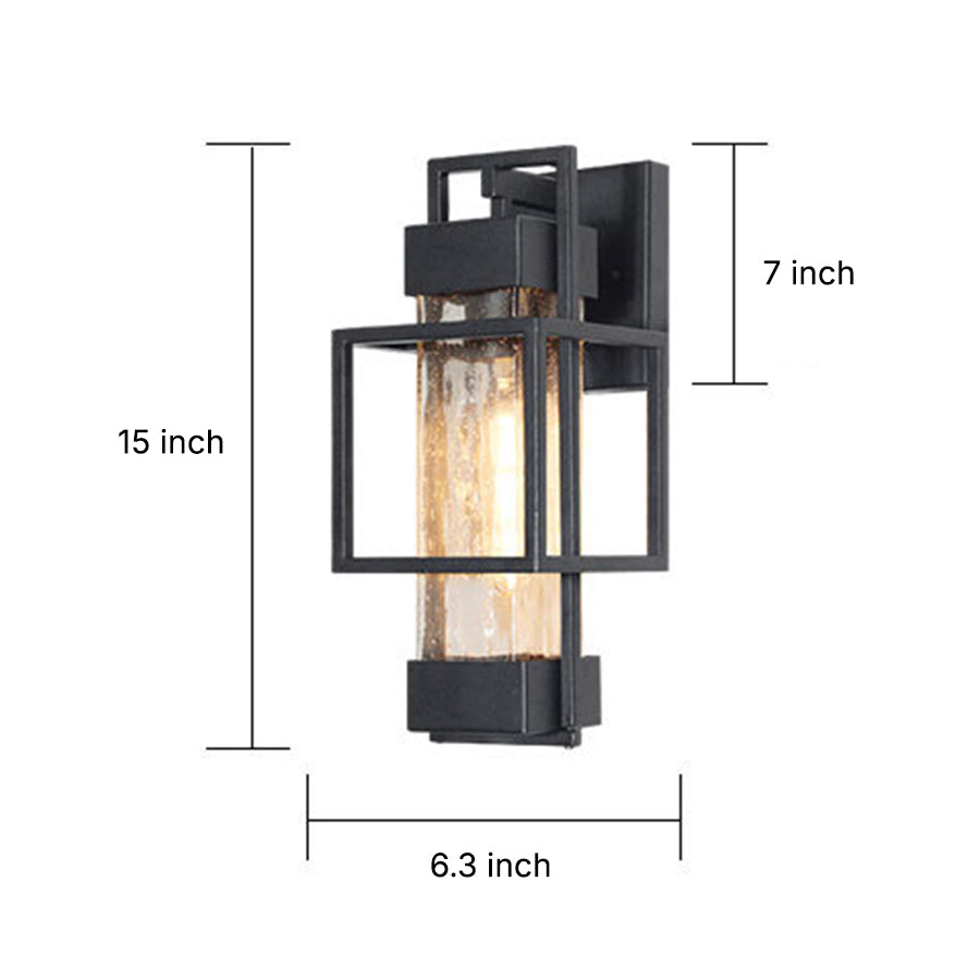 RAVENHALL WEATHERED IRON OUTDOOR WALL LIGHT