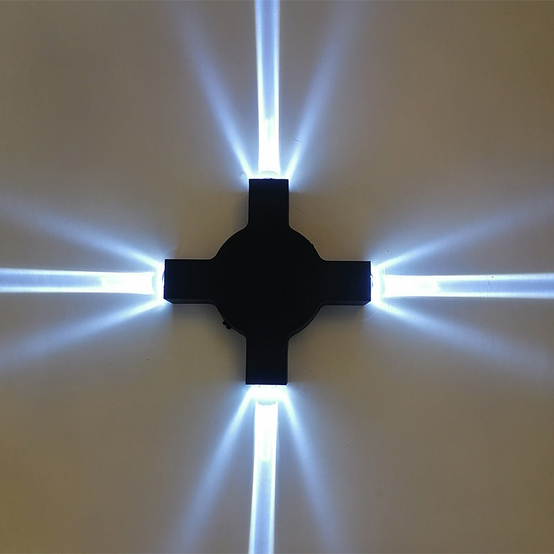 WINTHROP NIGHTFALL LED WALL SCONCE - Waterproof Black Modern Design