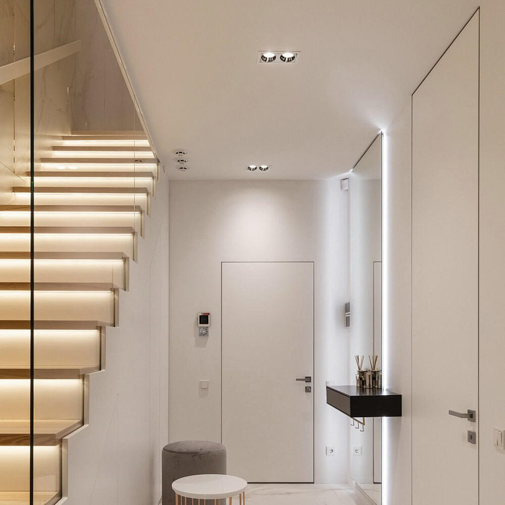 WINTHORPE DUAL-HEAD 10W LED RECESSED LIGHTING FIXTURE