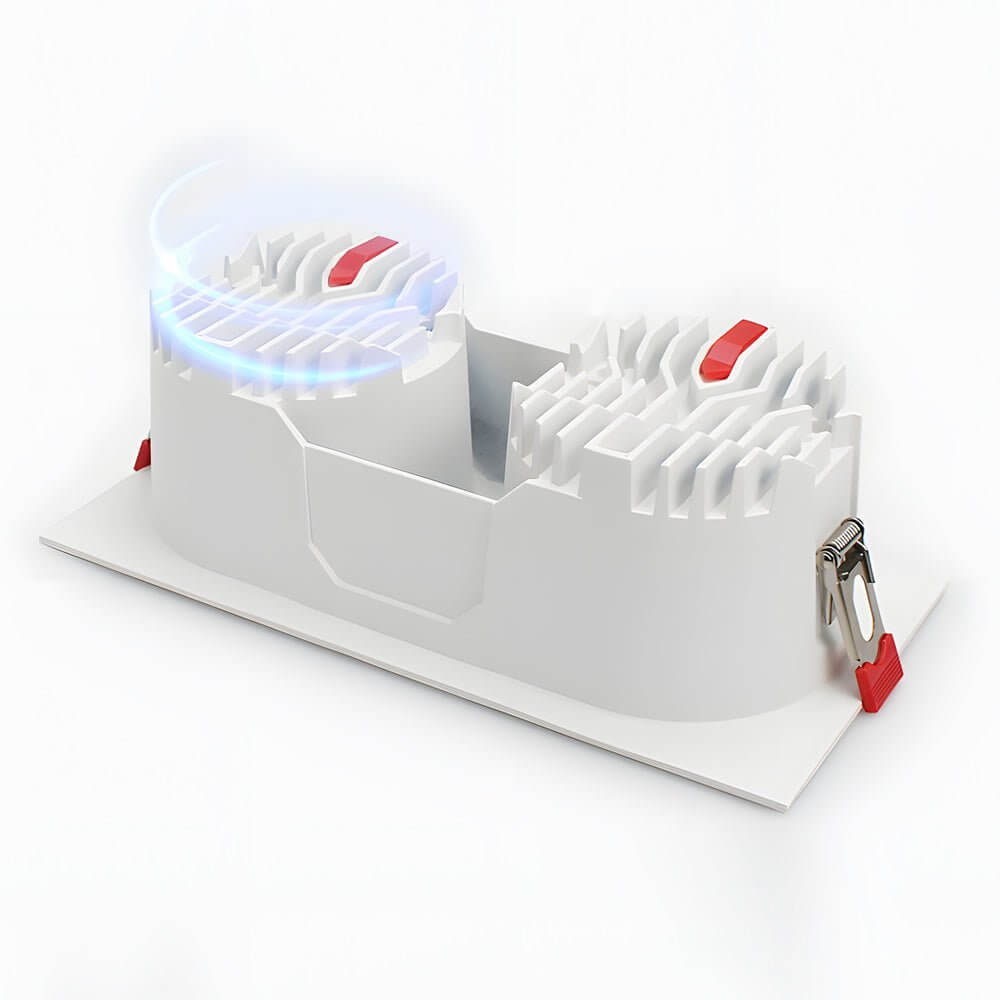 WINTHORPE DUAL-HEAD 10W LED RECESSED LIGHTING FIXTURE