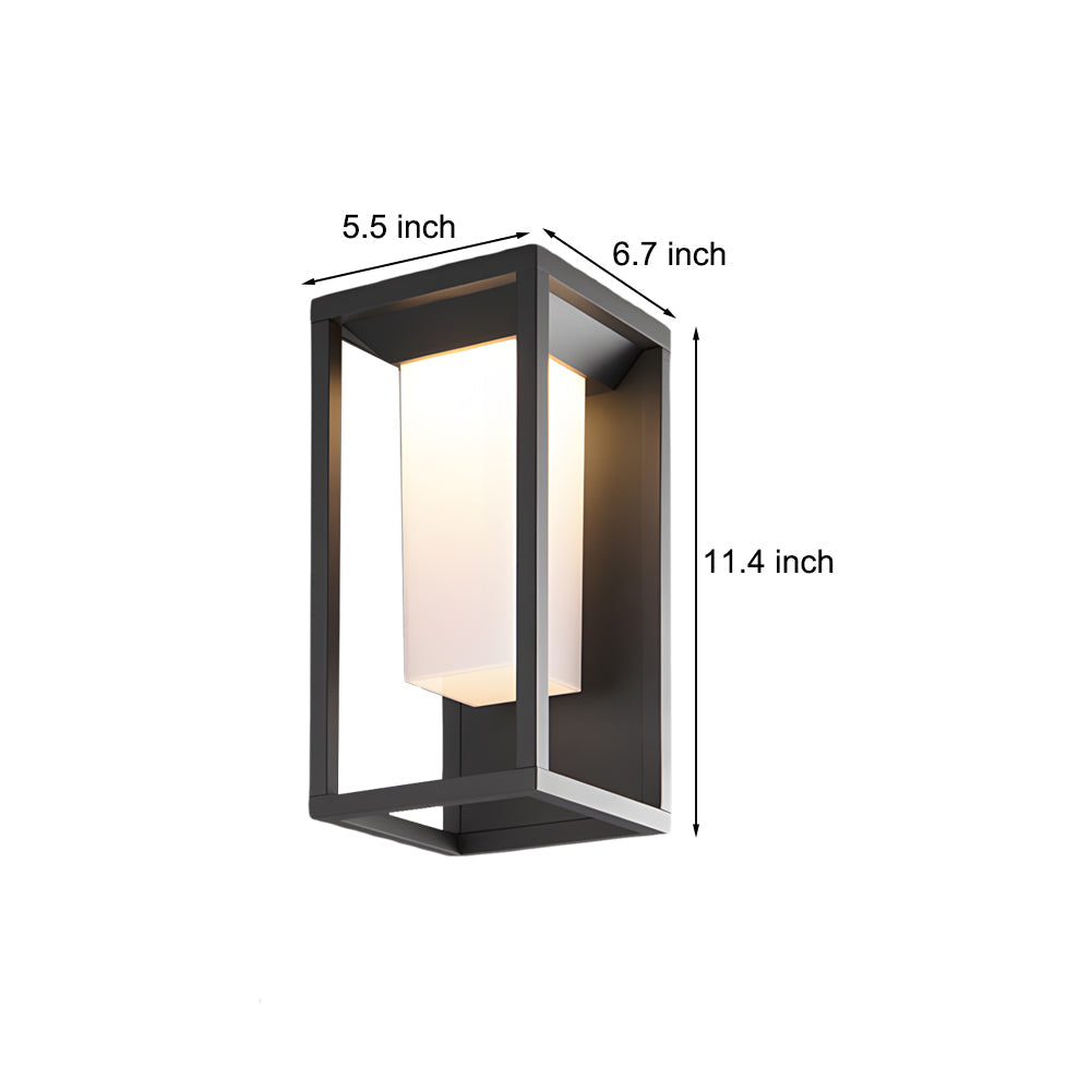 BRAMBLEWOOD SQUARE ALUMINUM OUTDOOR WALL LANTERN