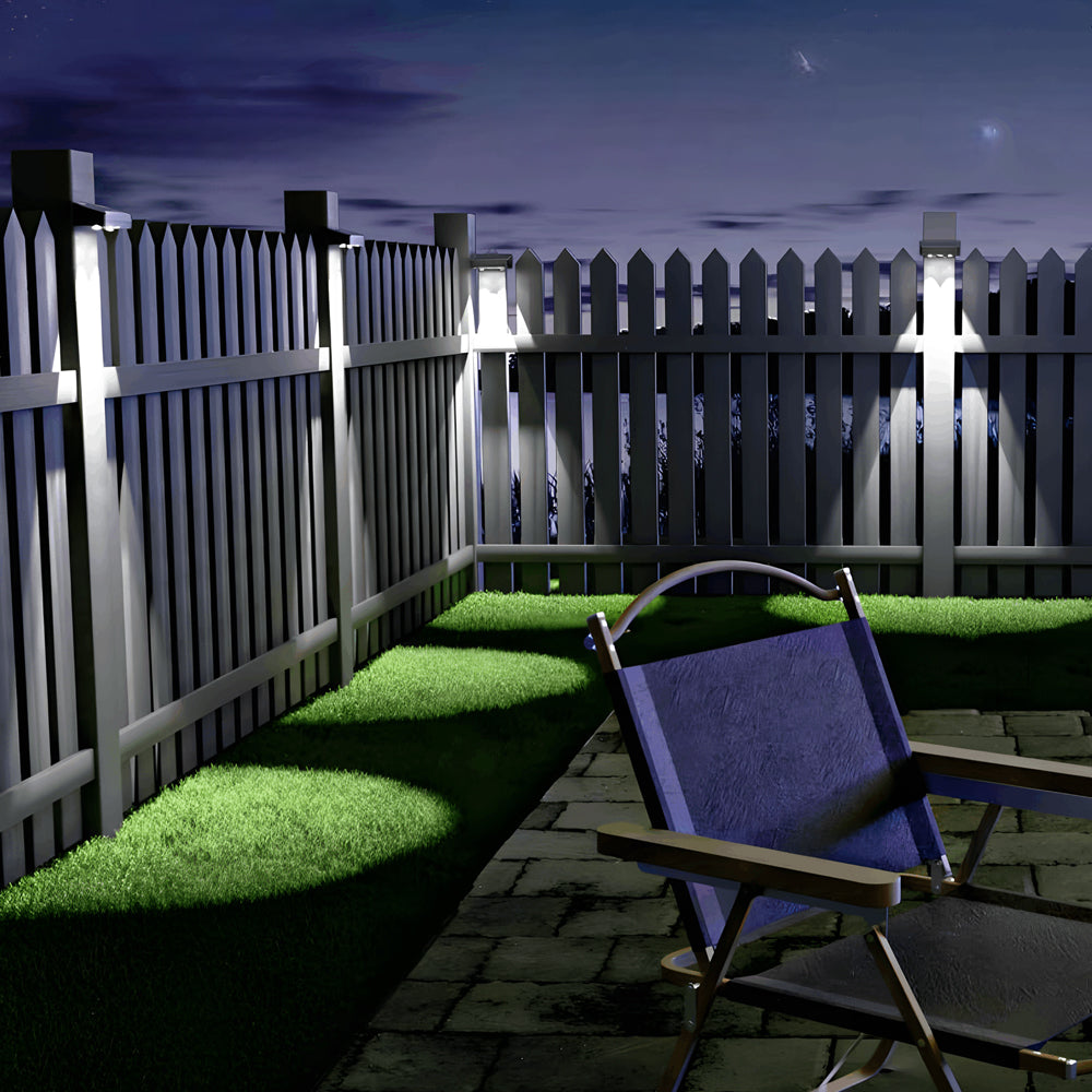 WINTHROP SOLAR-ILLUMINATED SQUARE WALL LANTERN, WEATHER-RESISTANT MULTI-HUE AMBIENCE
