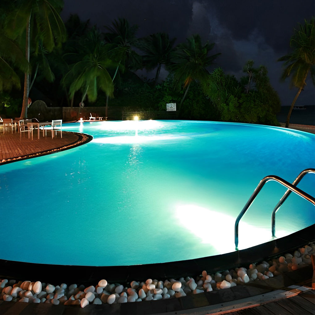 WINTHROP CHROME ADJUSTABLE UNDERWATER SPOTLIGHT FOR POOLS