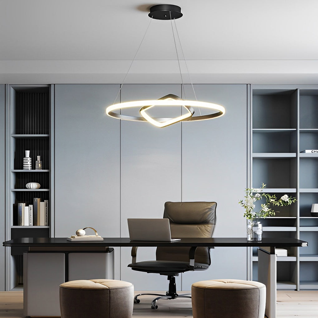 RAVENHURST ADJUSTABLE OVAL LED CHANDELIER WITH DIMMING FUNCTION