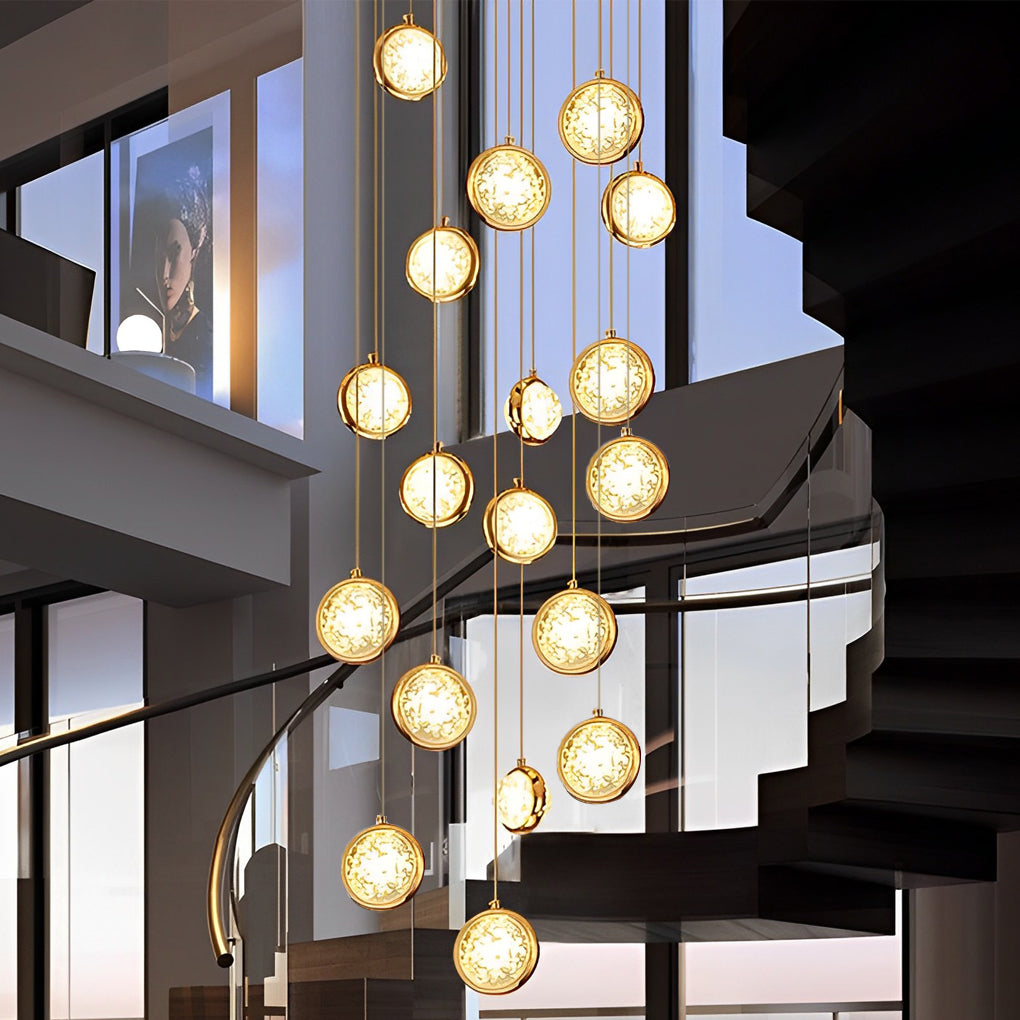 WINTHROP CRYSTAL CASCADE SUSPENSION LIGHT
