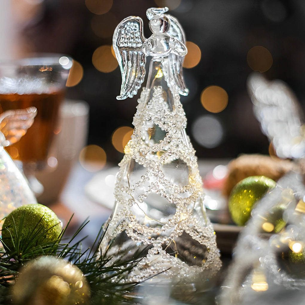 WINTERBOURNE ANGELIC GLASS ILLUMINATOR DESK LAMP