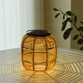 WHITLEY RATTAN-WOVEN SOLAR GARDEN ILLUMINATOR