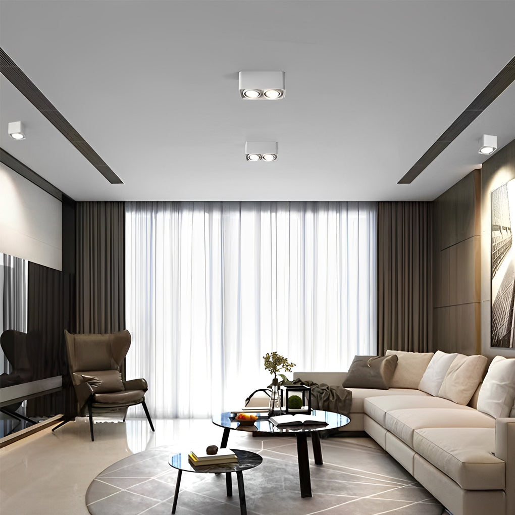 WINDSOR SQUARE DIMMABLE LED GRILLE LIGHT WITH ADJUSTABLE HEAD