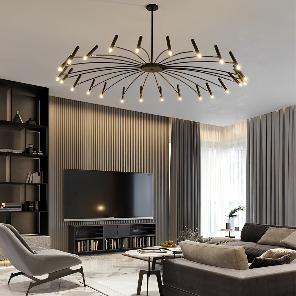 ALDERSON METAL TRIO DIMMER CHANDELIER