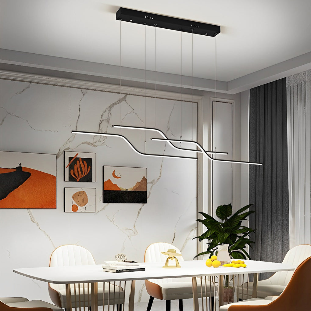 WINDSOR ZIGZAG REMOTE-CONTROLLED DIMMABLE NORDIC CHANDELIER