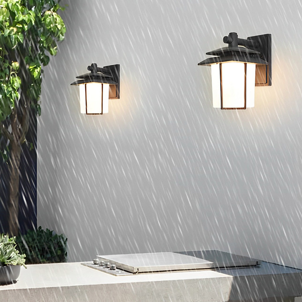 WINDSOR GLASS ENCASED OUTDOOR WALL LANTERN