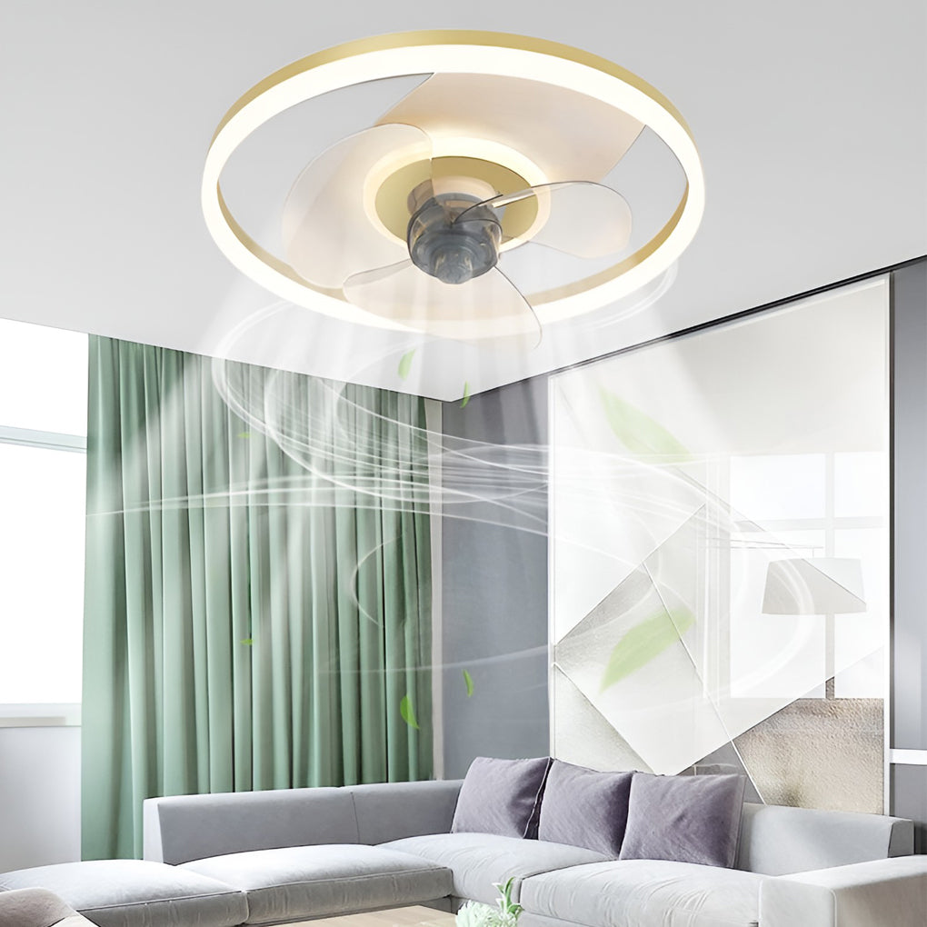 WINDSOR CIRCULAR 3-TIER DIMMABLE CEILING FAN LIGHT WITH REMOTE CONTROL