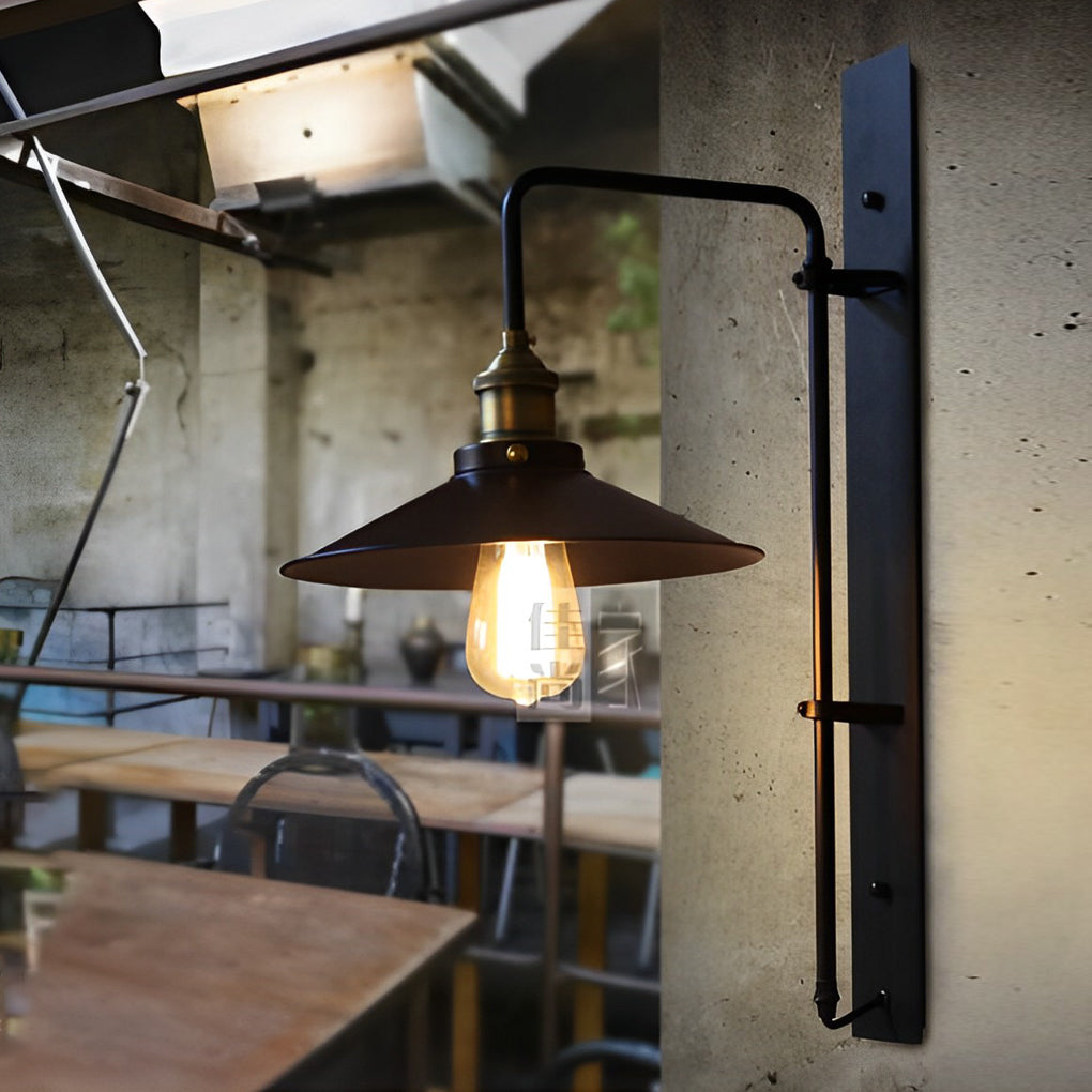 RAVENWOOD VINTAGE STEEL WALL SCONCE WITH ADJUSTABLE ARM