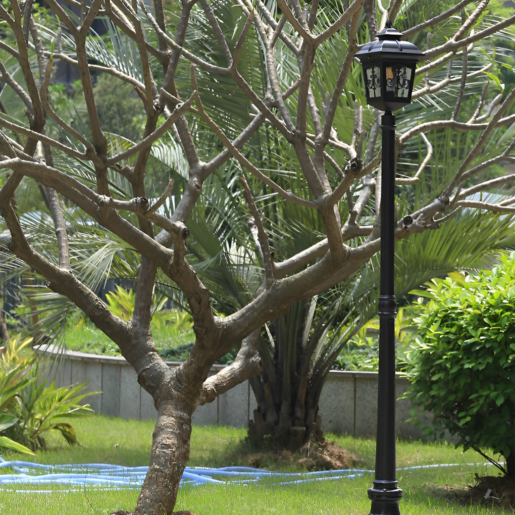 WINCHESTER VINTAGE LED GARDEN LANTERN POST