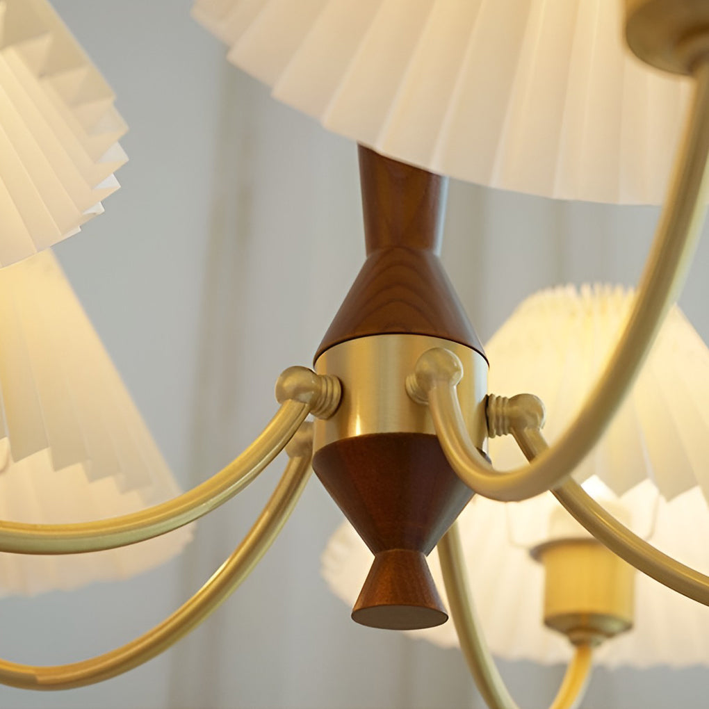 BRAMBLETON TRIPLE GATHERED LAMP SHADE CHANDELIER WITH 12W LED