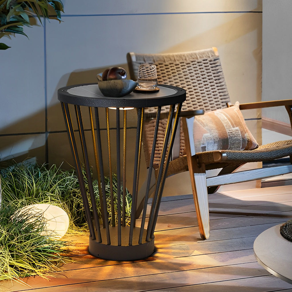 CHARLESTON HARBOR OUTDOOR LED LAMP WITH INTEGRATED TABLE