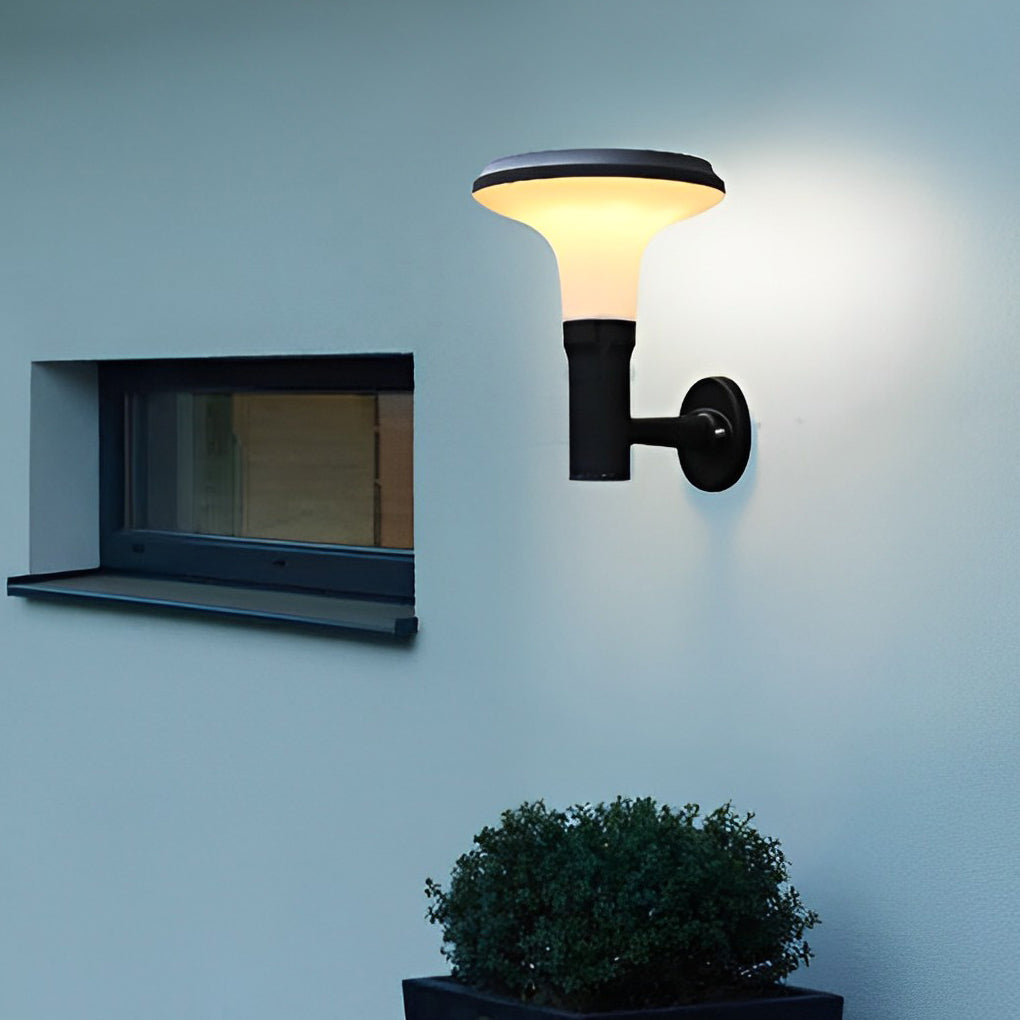 CLAREMONT CIRCULAR FLORAL SOLAR WALL LANTERN