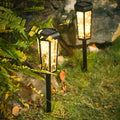 BRAMBLEWOOD HEXAGONAL SOLAR GLOWING GARDEN LIGHTS WITH MOTION DETECTION