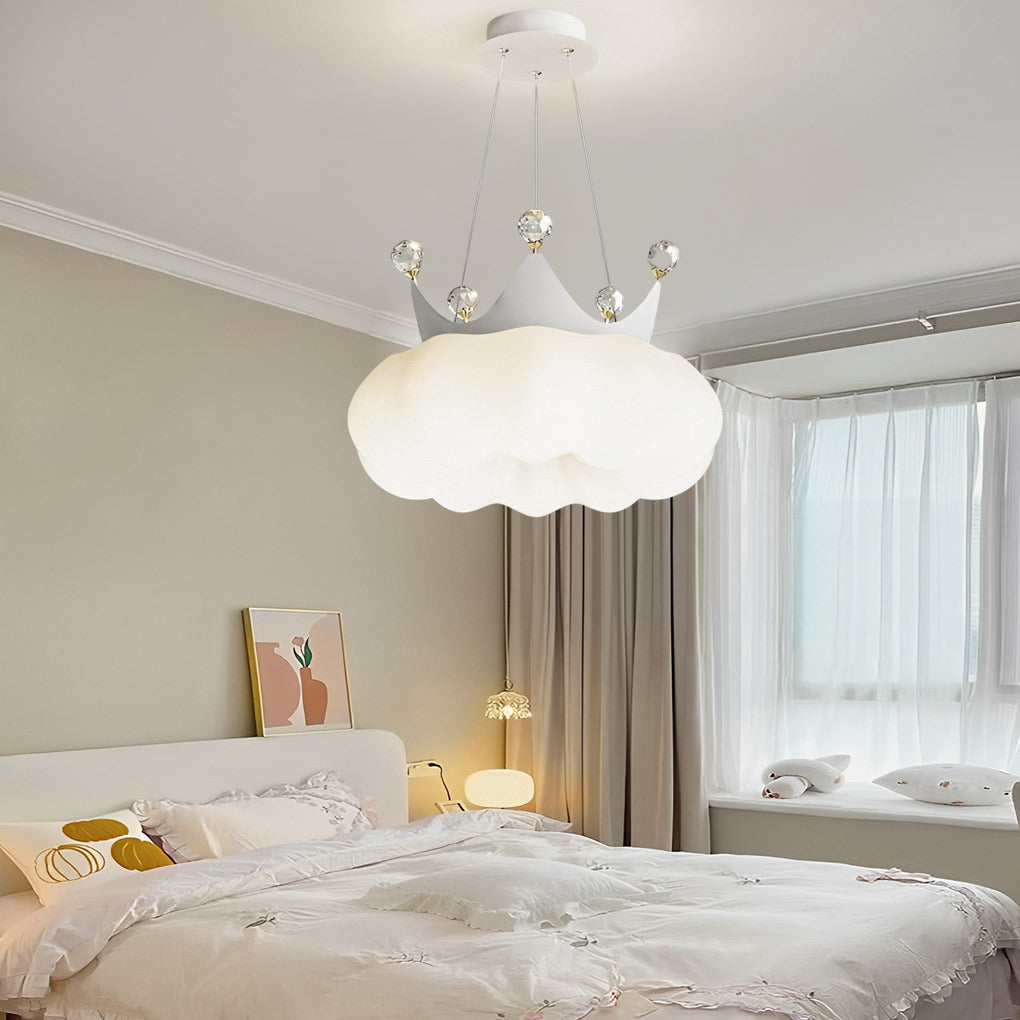 FENWICK CLOUD CRYSTAL LED CHANDELIER WITH DIMMABLE TRIPLE LIGHTING