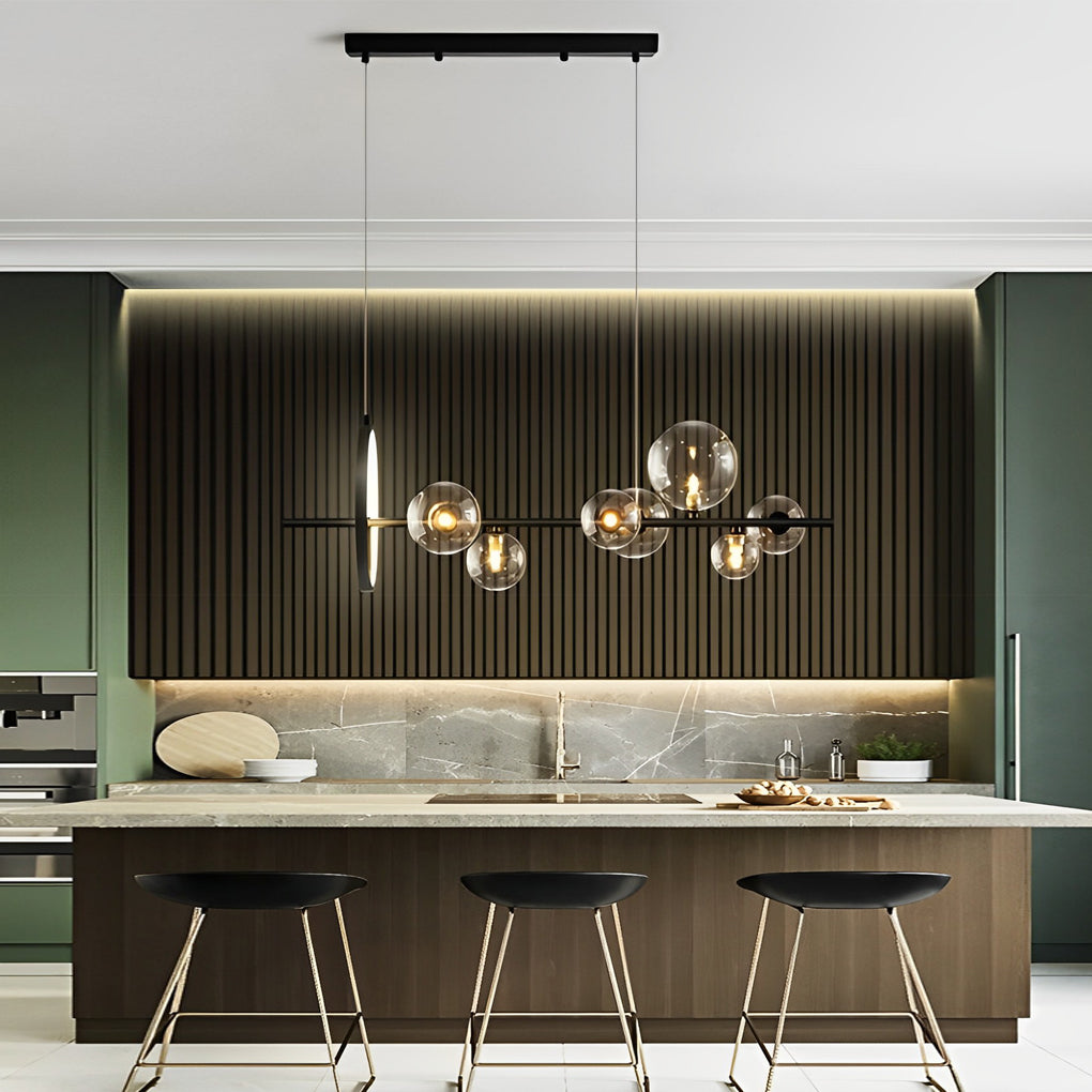 WINTHROP ORBULAR CRYSTAL LIGHTING FIXTURE