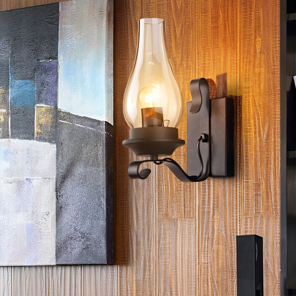 WHITBY GLASS BELL WALL SCONCE