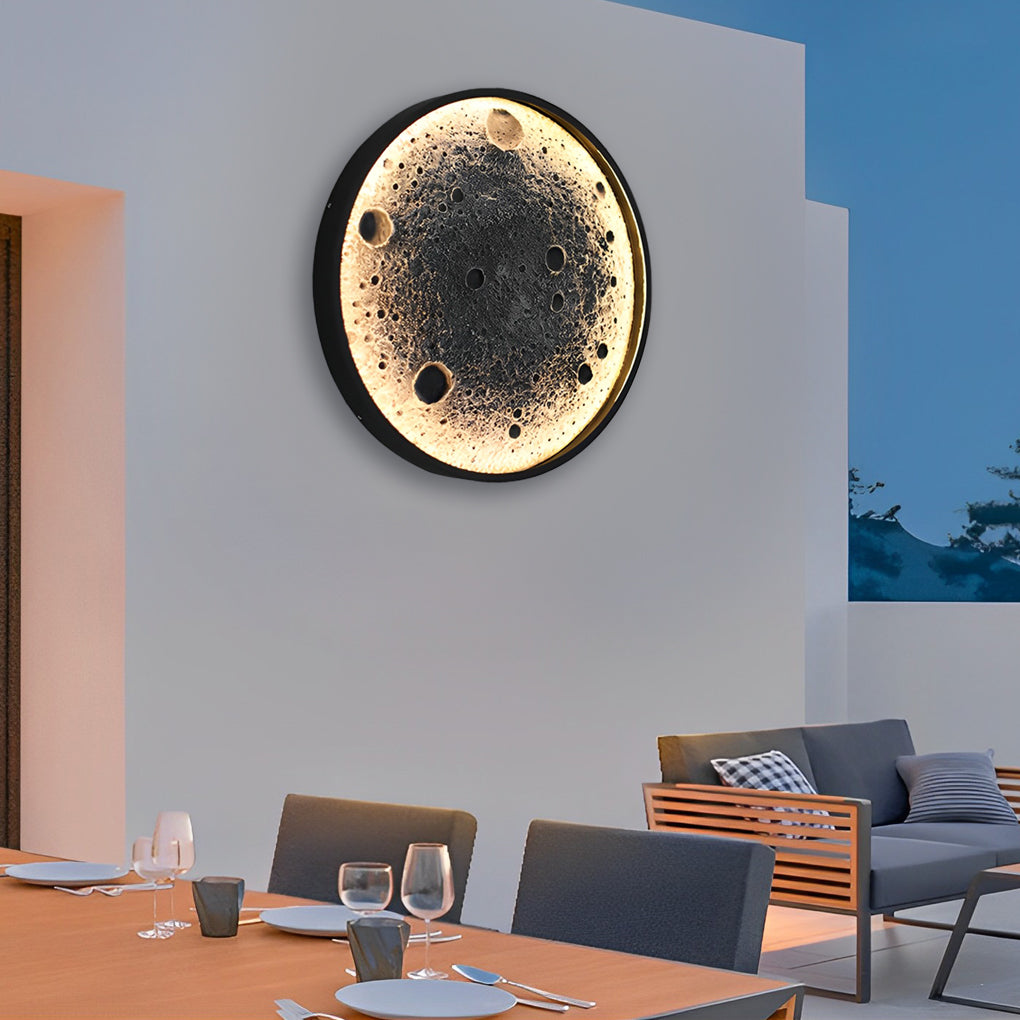 CHESHIRE MOONLIT CIRCLE OUTDOOR WALL LANTERN