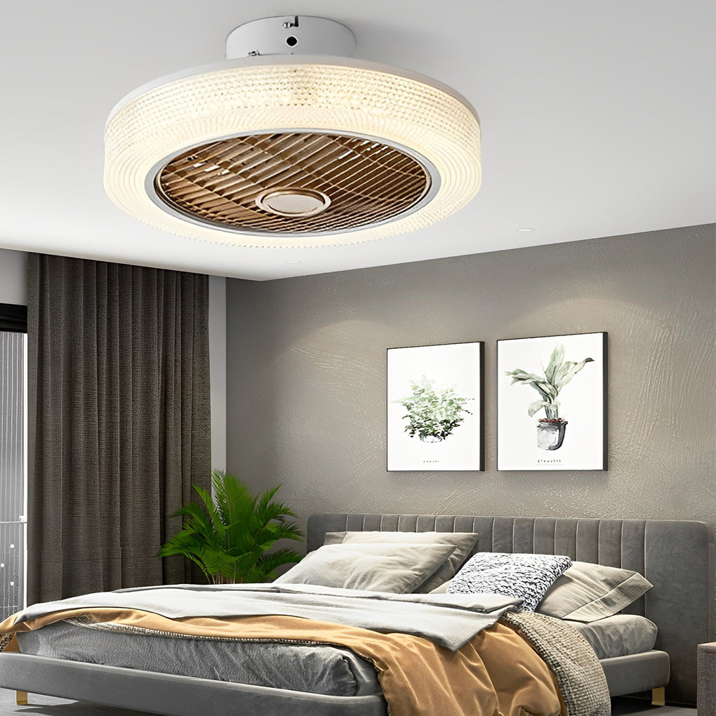 WINDSOR WHISPER BLADLESS CEILING FAN WITH WARM LED LIGHT