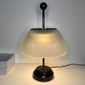 CAVENDISH RIBBED GLASS BOWL LAMP WITH METALLIC ITALIAN TRIM"  
2. "WINSLOW METAL AND RIBBED GLASS TABLE LAMP WITH ITALIAN INFLUENCE
