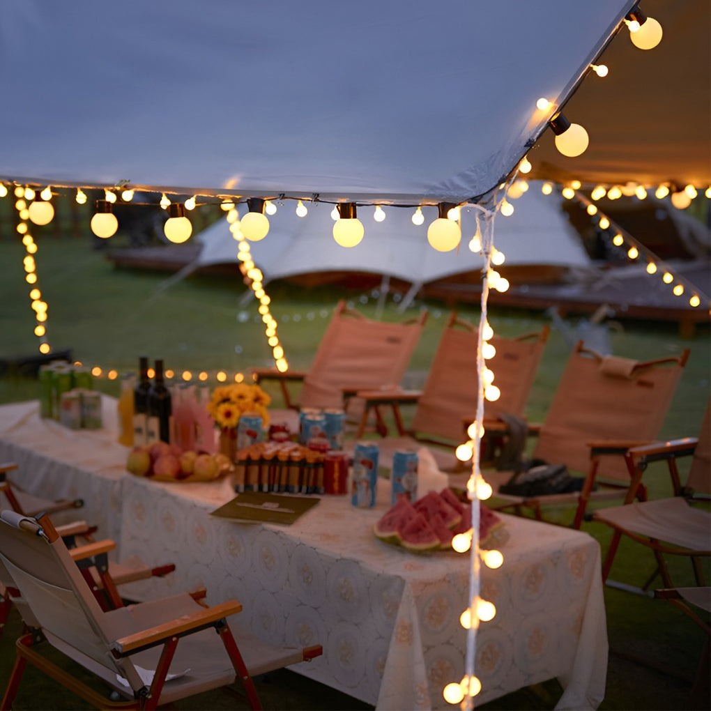 WINDSOR RAINPROOF SOLAR STRING LIGHTS FOR OUTDOOR CAMPING DECOR