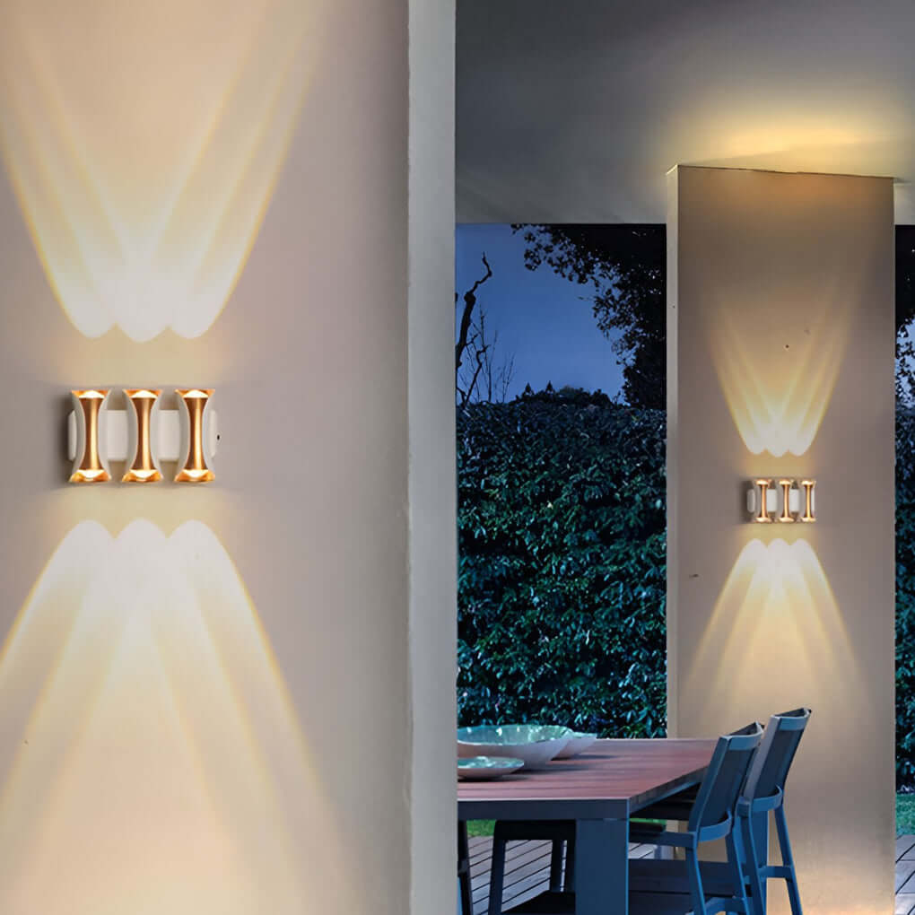 WINDSOR RAINPROOF LED WALL SCONCE WITH DUAL LIGHTING