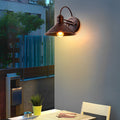 WINDSOR CONE IRON OUTDOOR WALL LIGHTING - VINTAGE INDUSTRIAL WATERPROOF DESIGN