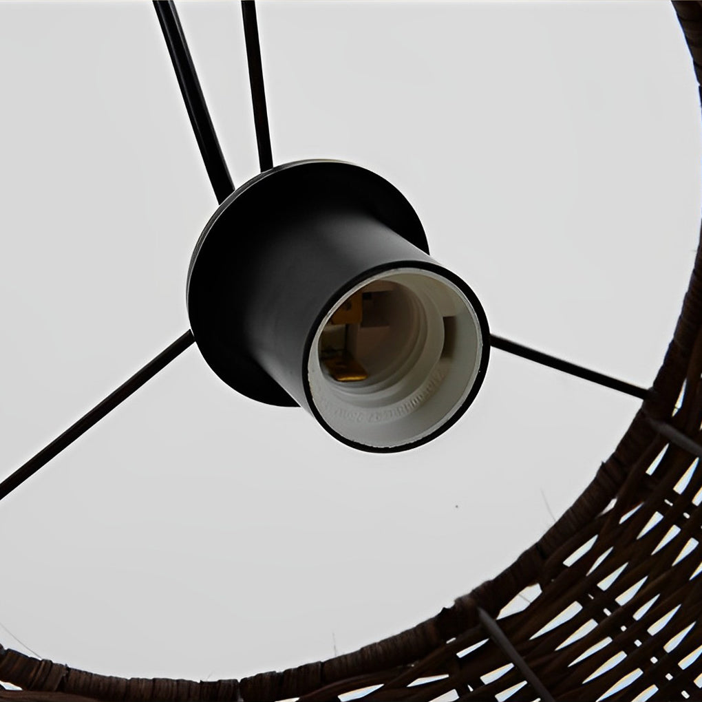 BRAMBLETON WOVEN RATTAN HANGING LIGHTING FIXTURE