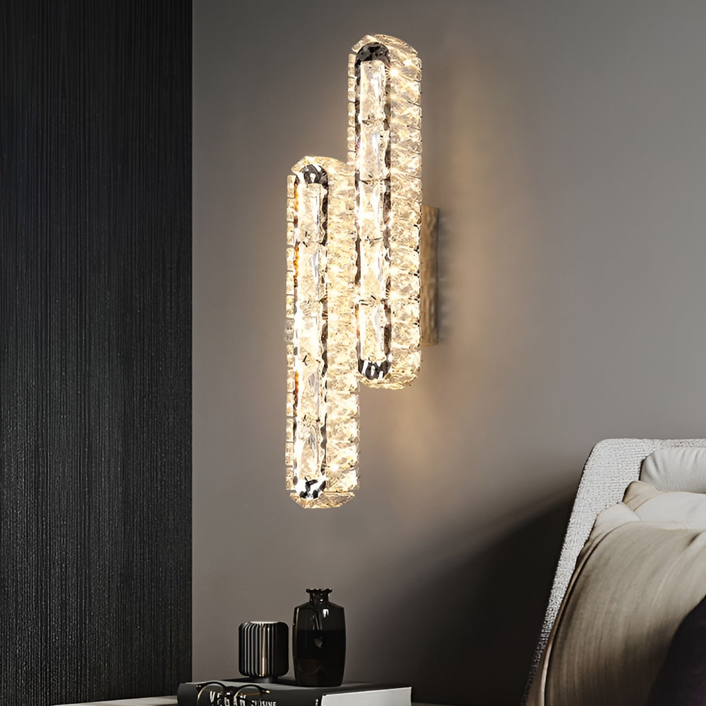 WINDSOR CRYSTAL TRIPLE DIMMER WALL SCONCE