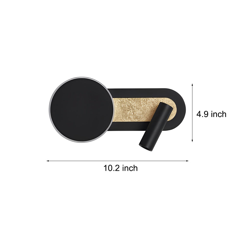 BRAMBLETON ROUND LED WALL SPOTLIGHT WITH DIMMER SWITCH