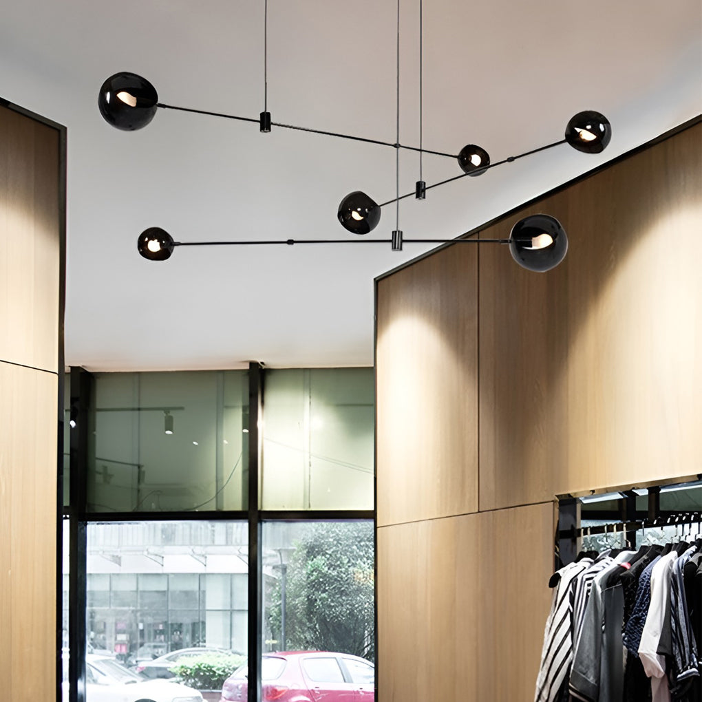 WINDSOR BLACK GEOMETRIC HANGING CHANDELIER