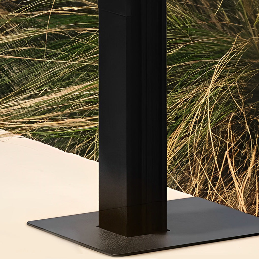 WINDSOR TWILIGHT DUAL CYLINDER PATH LIGHTS, BLACK WATER-RESISTANT OUTDOOR LANTERN