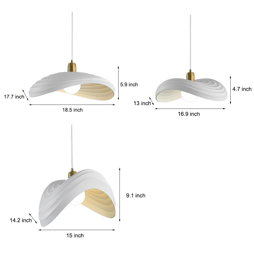 WHITECREST RESIN WABI-SABI NORDIC CHANDELIER